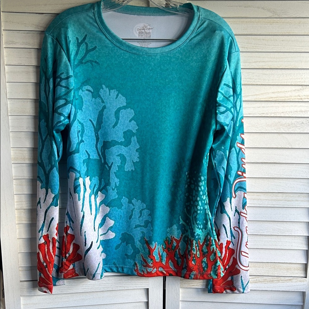 Oceanic Coral Women's Long Sleeve Sports Top